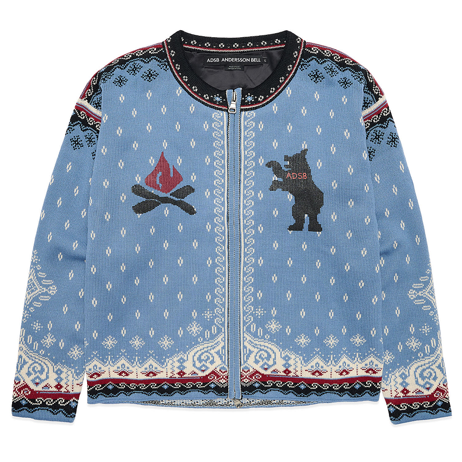 Кардиган ANDERSSON BELL FLAKE BEAR ZIP-UP JACKET - 2 фото Кардиган ANDERSSON BELL FLAKE BEAR ZIP-UP JACKET в интернет магазине Peakwww.peakstore.ru - 2 фото