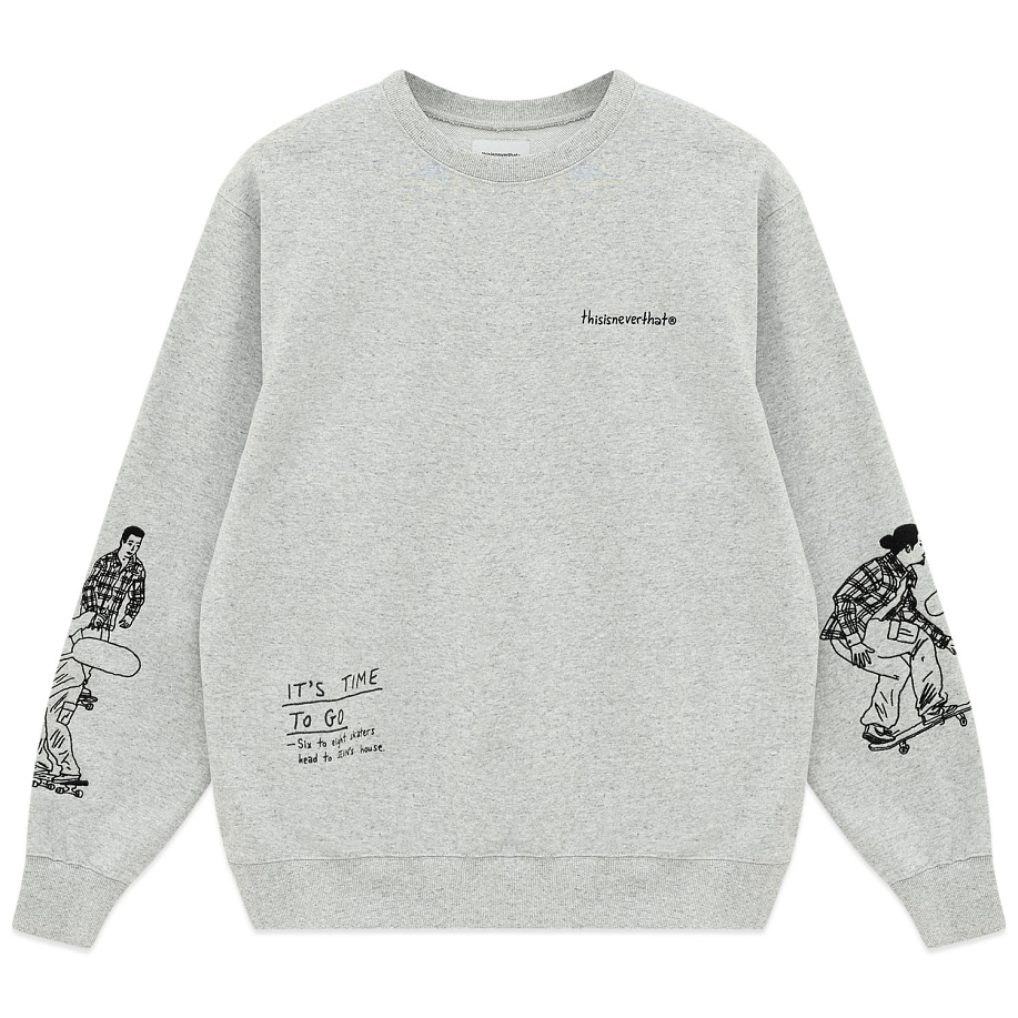 Толстовка THISISNEVERTHAT SKETCH EMBROIDERY CREWNECK - 3 фото Толстовка THISISNEVERTHAT SKETCH EMBROIDERY CREWNECK в интернет магазине Peakwww.peakstore.ru - 3 фото