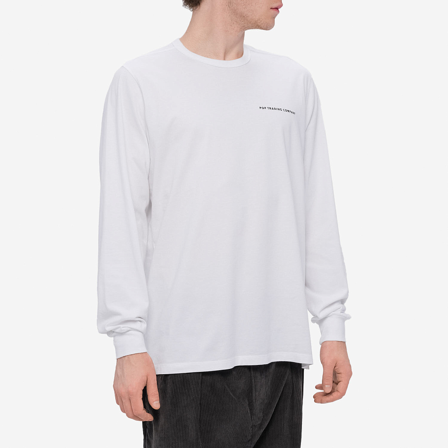 Лонгслив POP TRADING COMPANY Logo Longsleeve T-shirt в интернет магазине Peakwww.peakstore.ru - 6 фото