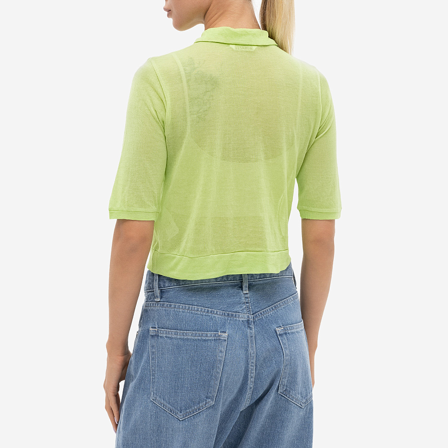 Поло AURALEE HARD TWIST COTTON GAUZE SHORT POLO в интернет-магазине Peak Conceptwww.peakstore.ru - 3 фото