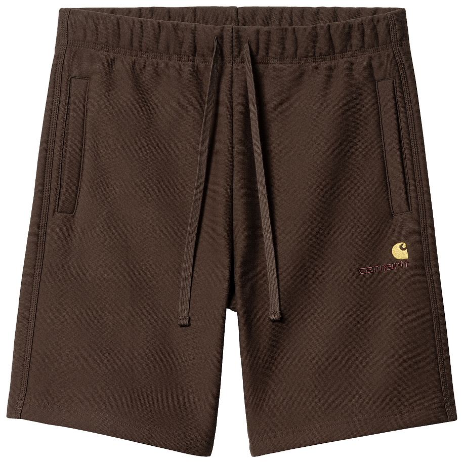 Шорты CARHARTT WIP AMERICAN SCRIPT SWEAT SHORT стильные в Peak Store - 4 фото Шорты CARHARTT WIP AMERICAN SCRIPT SWEAT SHORT в интернет магазине Peakwww.peakstore.ru - 4 фото