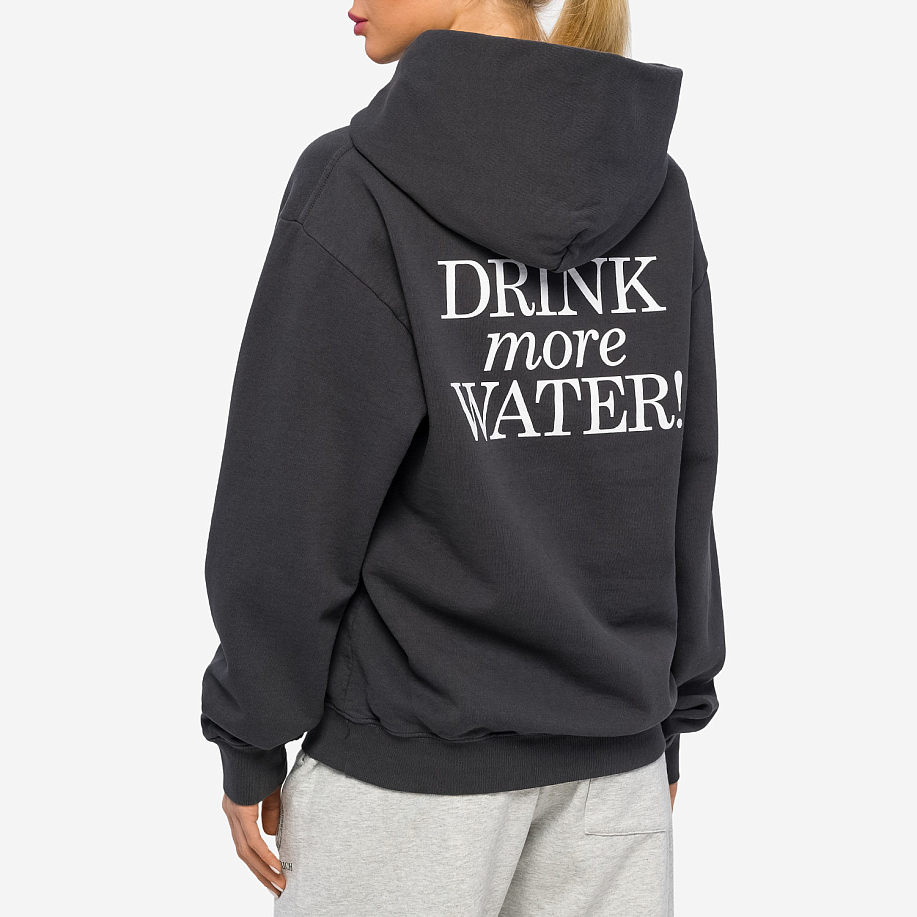 Толстовка SPORTY & RICH NEW DRINK MORE WATER HOODIE  - 3 фото Толстовка SPORTY & RICH NEW DRINK MORE WATER HOODIE в интернет магазине Peakwww.peakstore.ru - 3 фото