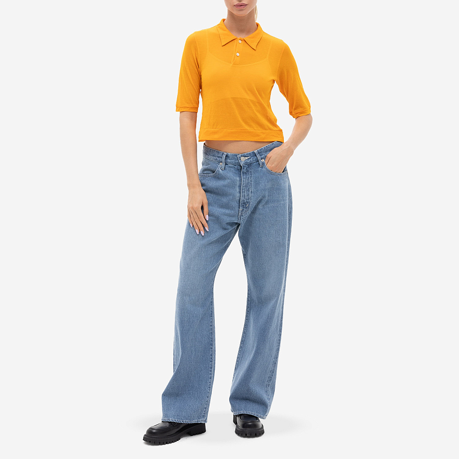 Поло AURALEE HARD TWIST COTTON GAUZE SHORT POLO в интернет-магазине Peak Conceptwww.peakstore.ru - 16 фото