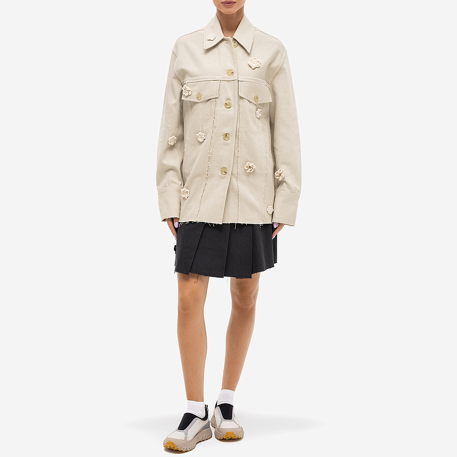 Куртка-рубашка SONG FOR THE MUTE DAISY LONG WORKER JACKET в интернет-магазине Peak Conceptwww.peakstore.ru - 4 фото