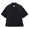 Рубашка SONG FOR THE MUTE ZIP UP BOX SHIRT BLACK