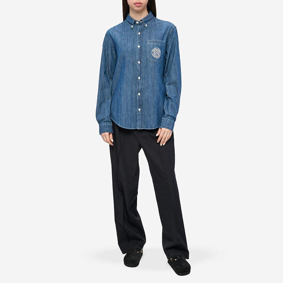 Рубашка SPORTY & RICH CONNECTICUT CREST DENIM SHIRT в интернет-магазине Peak Conceptwww.peakstore.ru - 6 фото