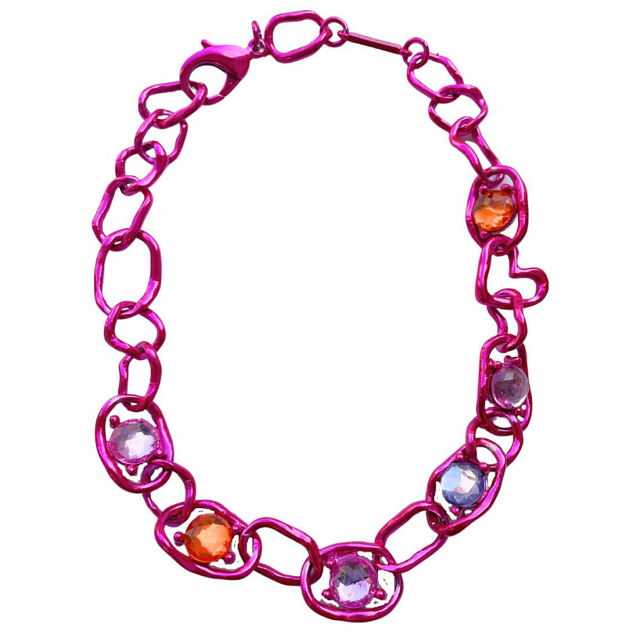 Цепочка COLLINA STRADA GEMSTONE CRUSHED CHAIN NECKLACE - 1 фото Цепочка COLLINA STRADA GEMSTONE CRUSHED CHAIN NECKLACE в интернет магазине Peakwww.peakstore.ru - 1 фото