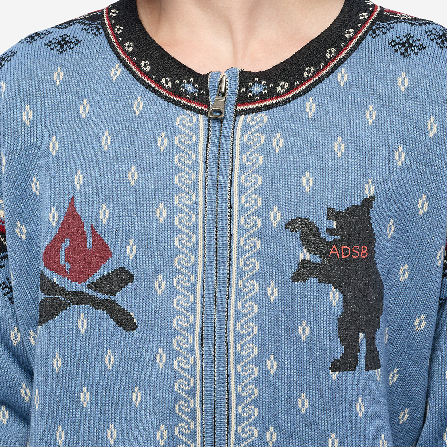 Кардиган ANDERSSON BELL FLAKE BEAR ZIP-UP JACKET - 6 фото Кардиган ANDERSSON BELL FLAKE BEAR ZIP-UP JACKET в интернет магазине Peakwww.peakstore.ru - 6 фото