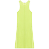 Платье AURALEE HARD TWIST COTTON GAUZE DRESS LIME GREEN