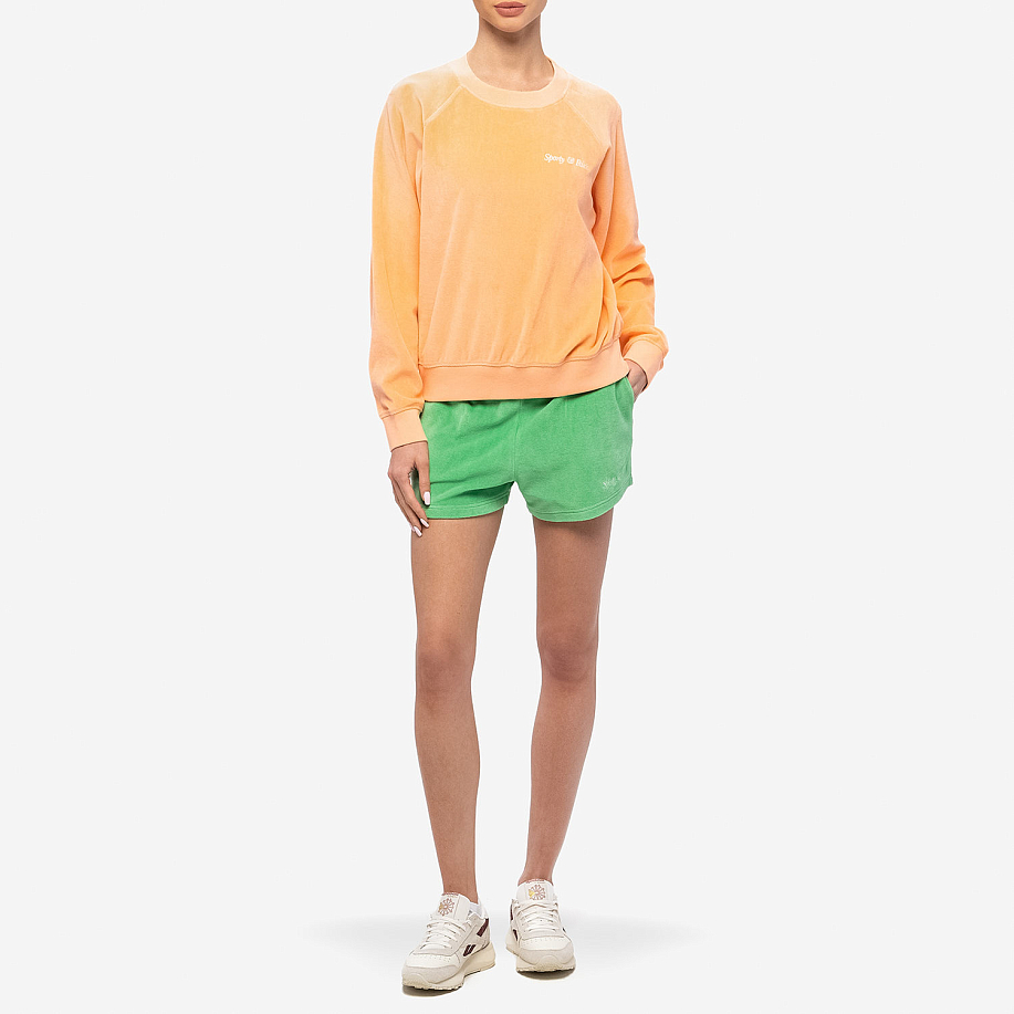 Толстовка SPORTY & RICH ITALIC LOGO RAGLAN SWEATER PEACH/WHITE - 4 фото Толстовка SPORTY & RICH ITALIC LOGO RAGLAN SWEATER в интернет магазине Peakwww.peakstore.ru - 4 фото