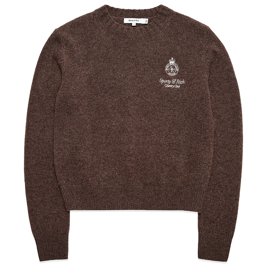Свитер SPORTY & RICH CROWN CASHMERE CREWNECK в интернет магазине Peakwww.peakstore.ru - 1 фото