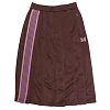 Юбка NEEDLES PLEATED TRACK SKIRT - POLY SMOOTH BROWN