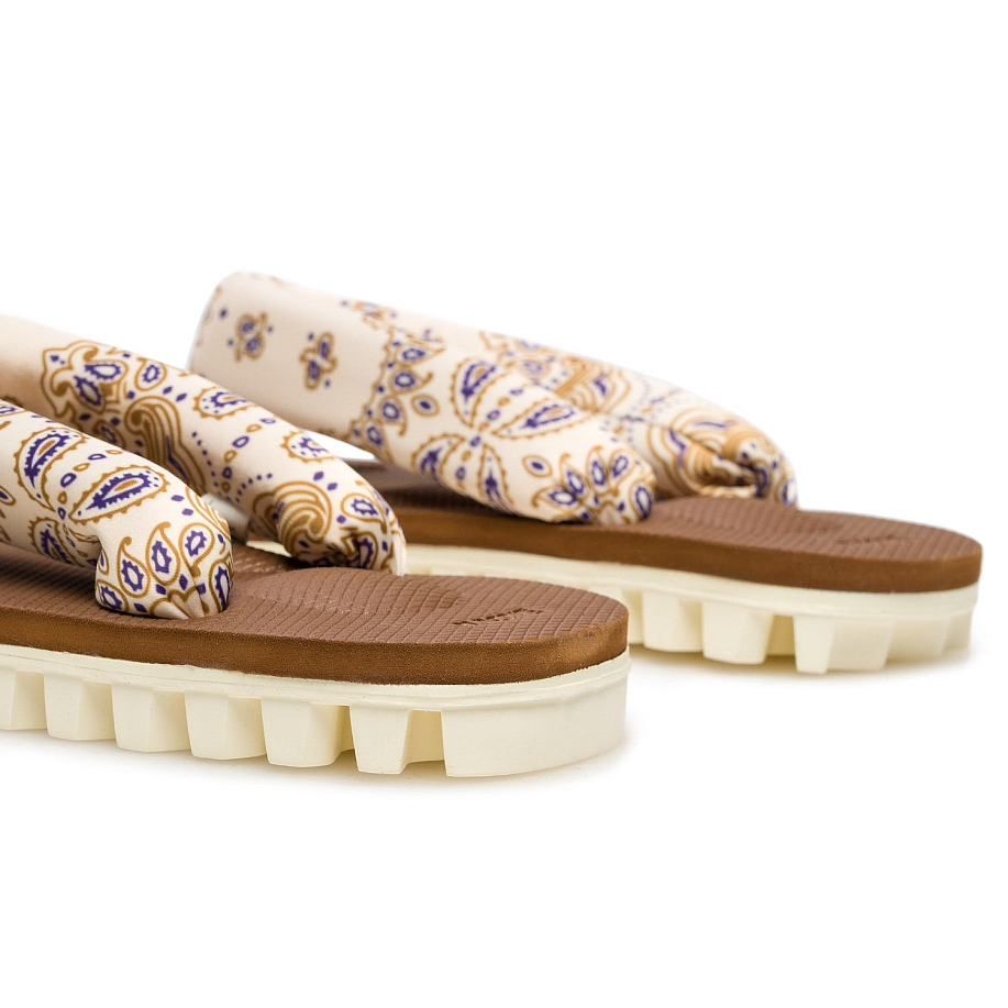 Шлепанцы SUICOKE GTA-PT05 IVORY X BROWN - 6 фото Шлепанцы SUICOKE GTA-PT05 в интернет магазине Peakwww.peakstore.ru - 6 фото