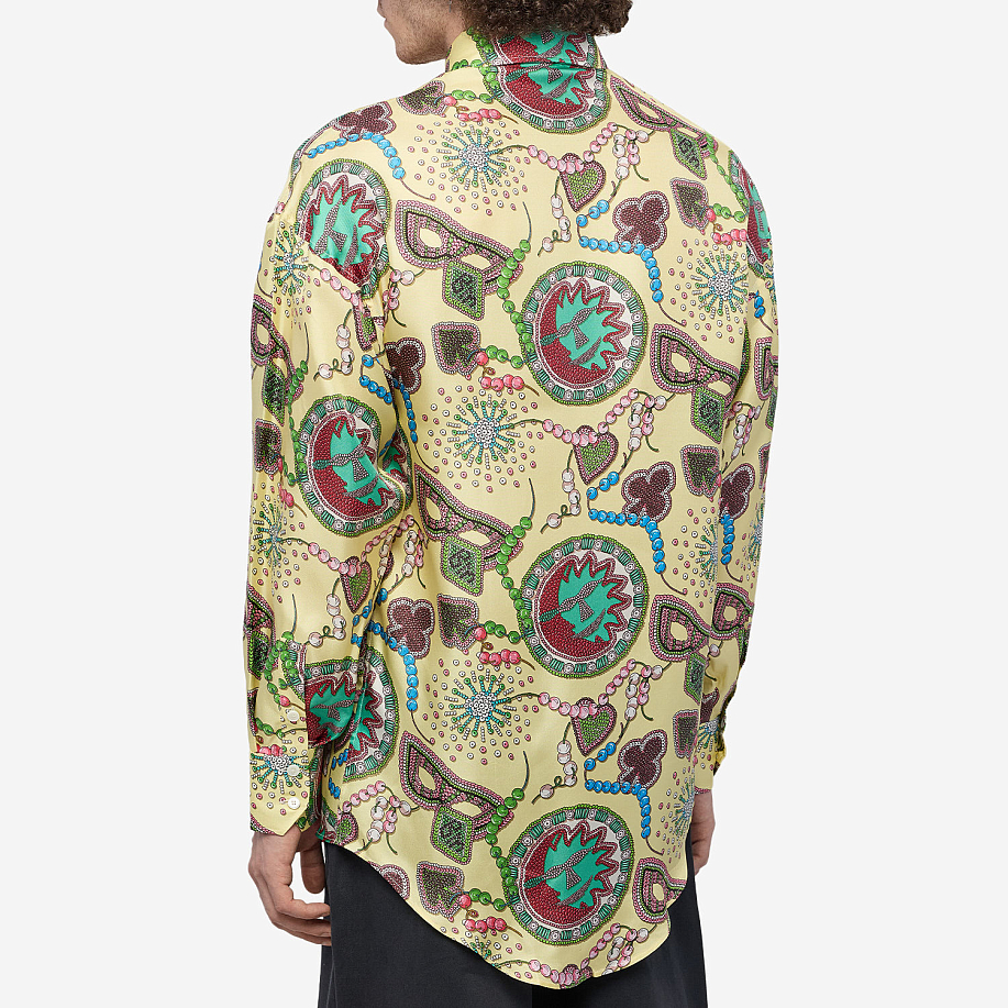 Рубашка BLUEMARBLE CLASSIC PRINTED SILK TWILL SHIRT в интернет-магазине Peak Conceptwww.peakstore.ru - 3 фото
