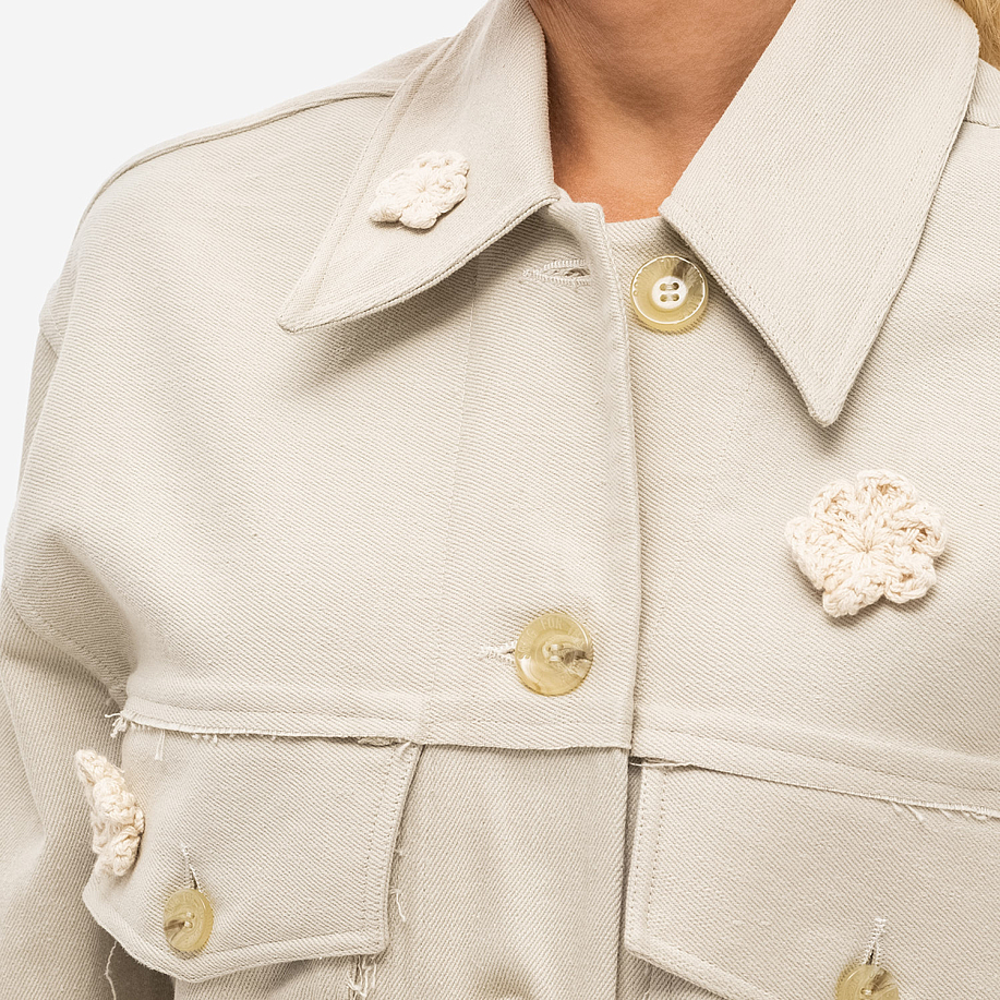 Куртка-рубашка SONG FOR THE MUTE DAISY LONG WORKER JACKET в интернет-магазине Peak Conceptwww.peakstore.ru - 5 фото