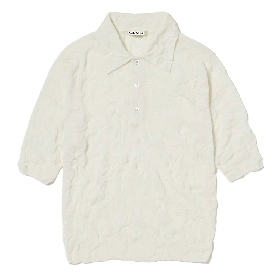 Поло AURALEE WRINKLED WOOL POLYESTER HIGH GAUGE KNIT POLO в интернет-магазине Peak Conceptwww.peakstore.ru - 1 фото