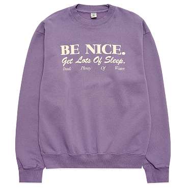 Толстовка Sporty & Rich BE Nice Crewneck SS24 Толстовка Sporty & Rich BE Nice Crewneck SS24