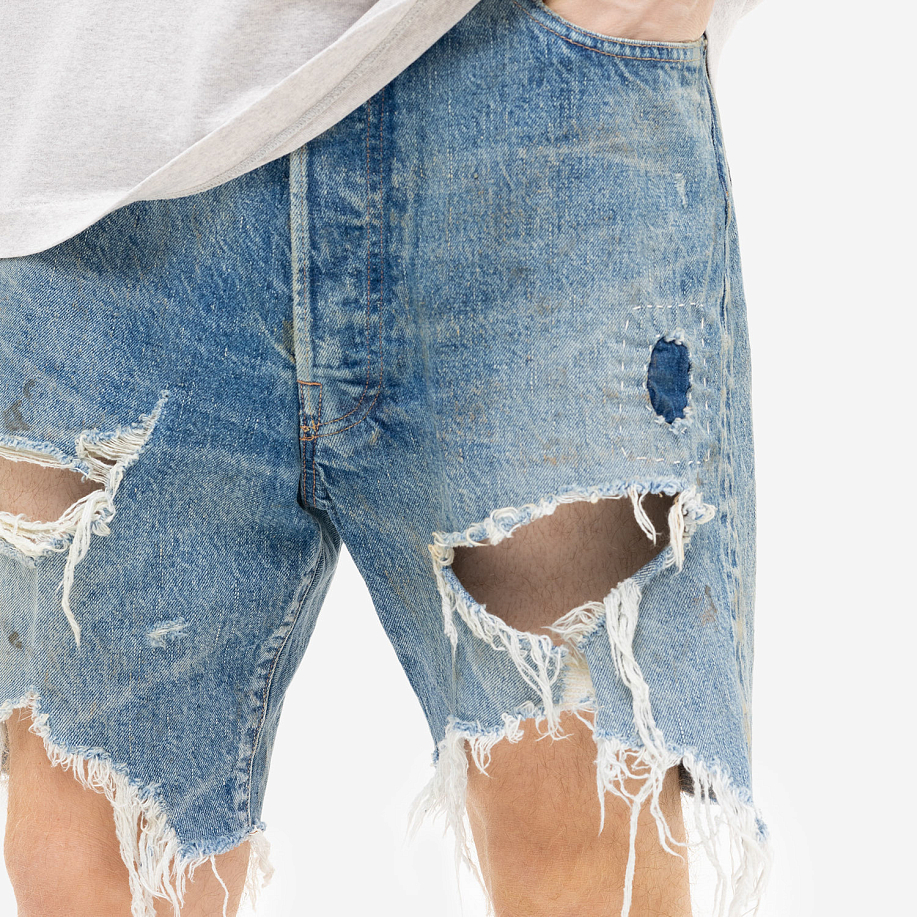 Джинсовые шорты SAINT MICHAEL DAMAGE в интернет магазине Peak Conceptwww.peakstore.ru - 7 фото