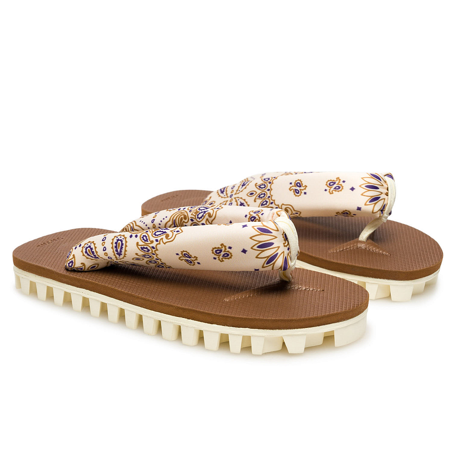 Шлепанцы SUICOKE GTA-PT05 IVORY X BROWN - 4 фото Шлепанцы SUICOKE GTA-PT05 в интернет магазине Peakwww.peakstore.ru - 4 фото