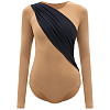 Боди Niccolo Pasqualetti ALIX SLEEVED BODYSUIT Black / Nude