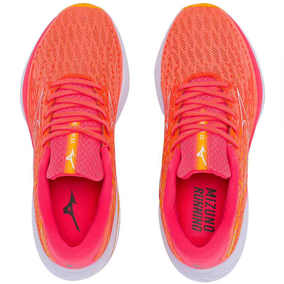 Кроссовки MIZUNO WAVE INSPIRE 20 Nasturtium/White/Citrus - 7 фото Кроссовки MIZUNO WAVE INSPIRE 20 в интернет магазине Peakwww.peakstore.ru - 7 фото