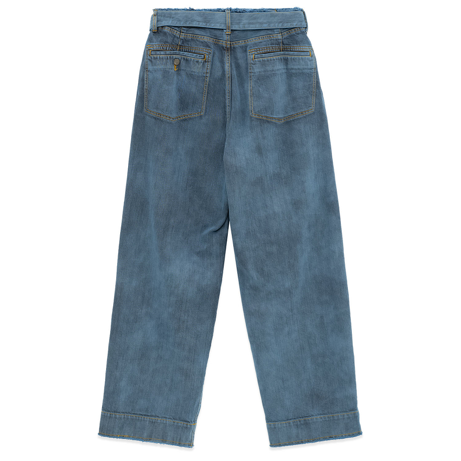 Брюки YOKE BELTED WIDE-LEGGED DENIM TROUSERS - 18 фото Брюки YOKE BELTED WIDE-LEGGED DENIM TROUSERS в интернет магазине Peakwww.peakstore.ru - 18 фото