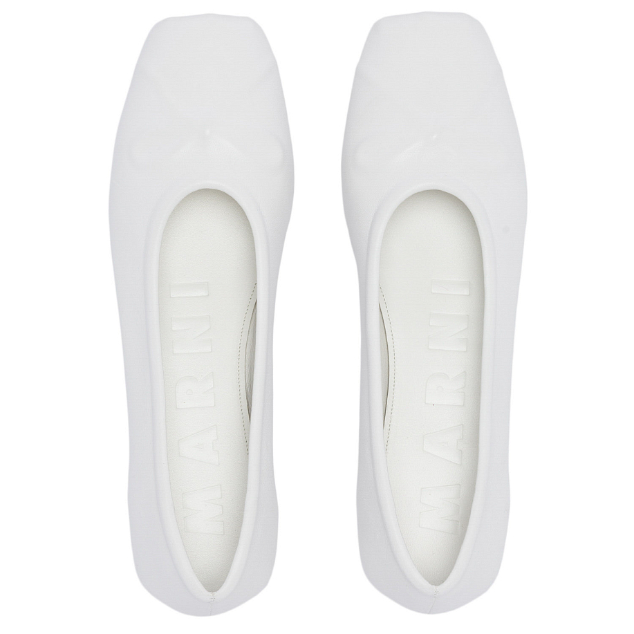 Балетки MARNI LEATHER SEAMLESS LITTLE BOW BALLET FLAT в интернет-магазине Peak Conceptwww.peakstore.ru - 6 фото