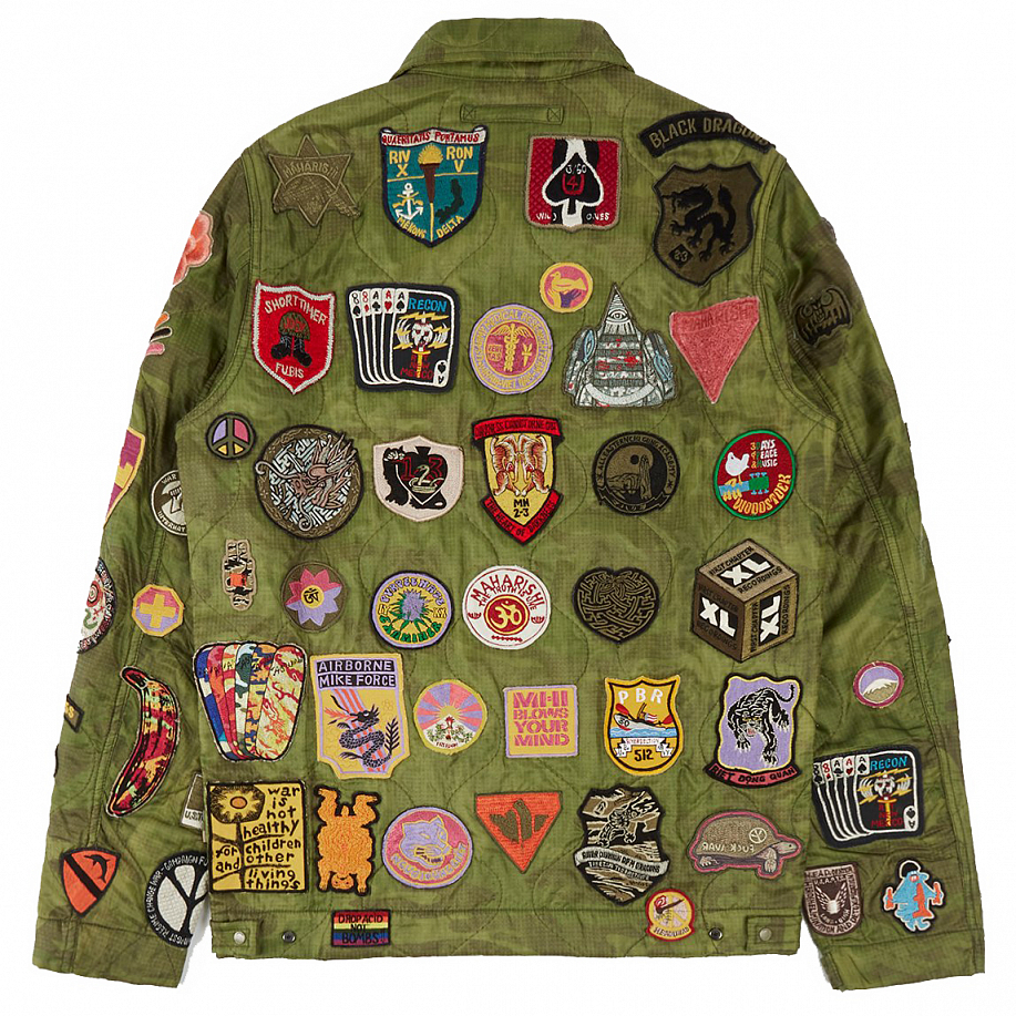 Куртка городская MAHARISHI UPCYCLED SPRING TOUR JACKET MULTI-PATCH EMBROIDERY в интернет магазине Peakwww.peakstore.ru - 3 фото