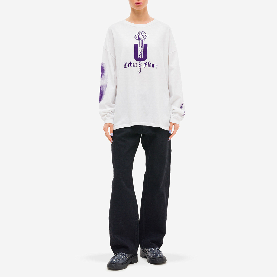 Лонгслив UNDERCOVER UC2D1892-2 White - 4 фото Лонгслив UNDERCOVER UC2D1892-2 в интернет магазине Peakwww.peakstore.ru - 4 фото