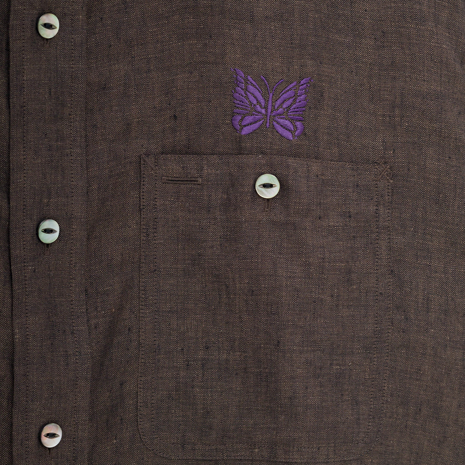 Рубашка NEEDLES WORK SHIRT - LINEN CHAMBRAY в интернет-магазине Peak Conceptwww.peakstore.ru - 8 фото