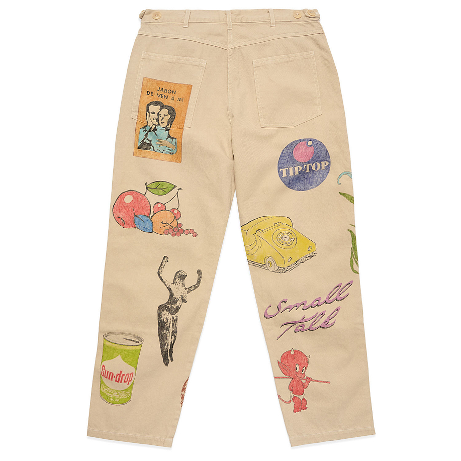Брюки SMALL TALK HAND-DRAWN JEAN CUT TROUSER - 9 фото Брюки SMALL TALK HAND-DRAWN JEAN CUT TROUSER в интернет магазине Peakwww.peakstore.ru - 9 фото