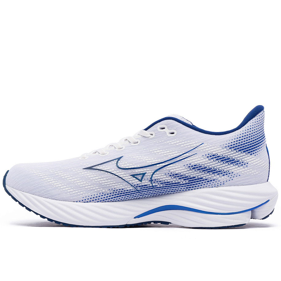 Кроссовки MIZUNO WAVE RIDER 28 WHITE/ESTATE BLUE/MUGEN BLUE - 5 фото Кроссовки MIZUNO WAVE RIDER 28 в интернет магазине Peakwww.peakstore.ru - 5 фото