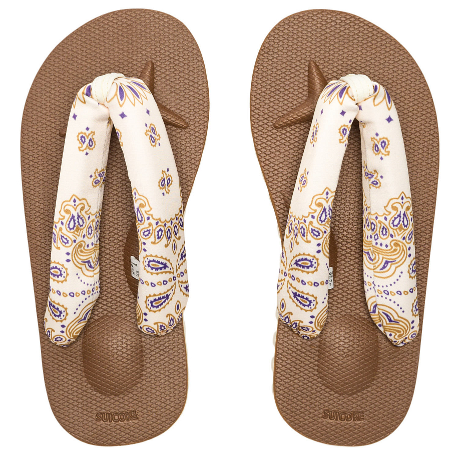 Шлепанцы SUICOKE GTA-PT05 IVORY X BROWN - 7 фото Шлепанцы SUICOKE GTA-PT05 в интернет магазине Peakwww.peakstore.ru - 7 фото