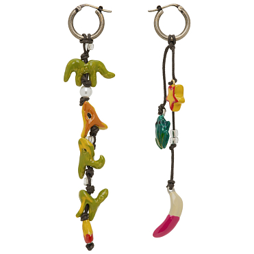 Серьги MARNI NO Vacancy INN - Earrings With Green RED AND Yello  FW24 от MARNI в интернет магазине 