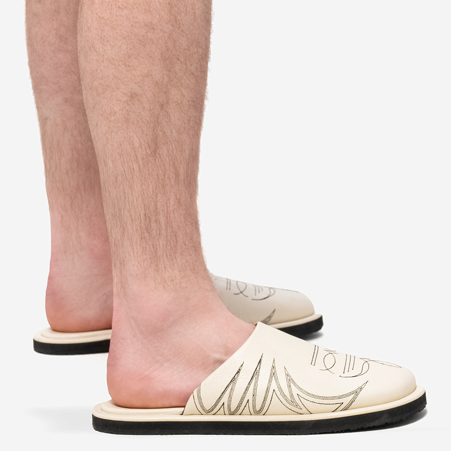 Тапочки ANDERSSON BELL WESTERN MULE SLIPPERS White - 2 фото Тапочки ANDERSSON BELL WESTERN MULE SLIPPERS в интернет магазине Peakwww.peakstore.ru - 2 фото