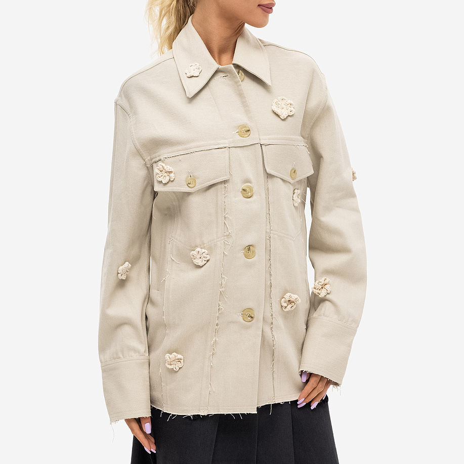 Куртка-рубашка SONG FOR THE MUTE DAISY LONG WORKER JACKET в интернет-магазине Peak Conceptwww.peakstore.ru - 2 фото