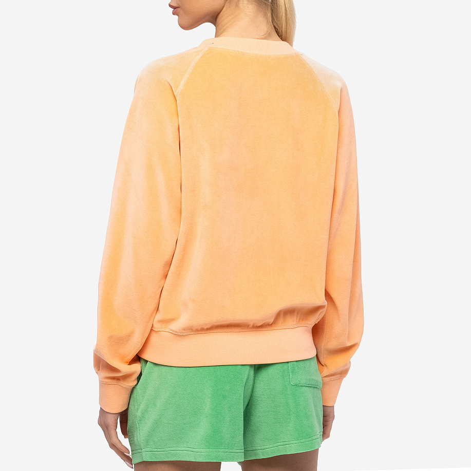 Толстовка SPORTY & RICH ITALIC LOGO RAGLAN SWEATER PEACH/WHITE - 3 фото Толстовка SPORTY & RICH ITALIC LOGO RAGLAN SWEATER в интернет магазине Peakwww.peakstore.ru - 3 фото