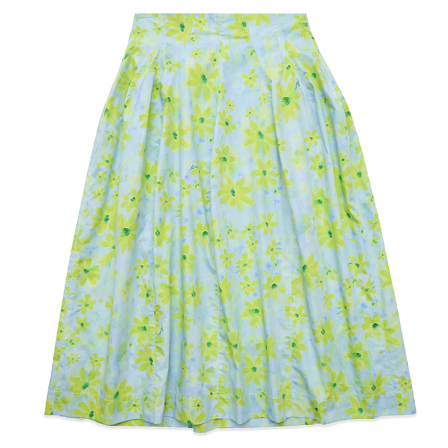 Юбка MARNI LIGHT GREEN POPLIN HIGH-WAISTED SKIRT в интернет-магазине Peak Conceptwww.peakstore.ru - 1 фото