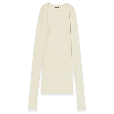 Лонгслив AURALEE Wool Silk Soft RIB L/S TEE SS26 