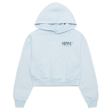 Толстовка Sporty & Rich Upper East Side Cropped Hoodie FW24 Толстовка Sporty & Rich Upper East Side Cropped Hoodie FW24