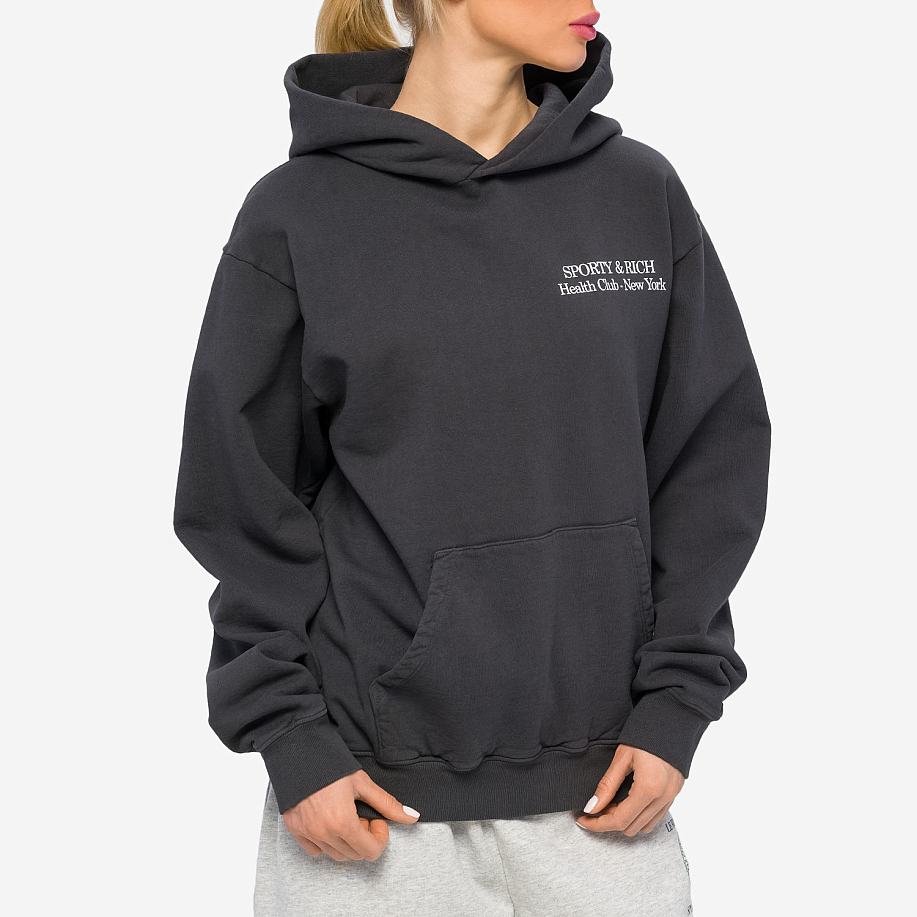 Толстовка SPORTY & RICH NEW DRINK MORE WATER HOODIE  - 2 фото Толстовка SPORTY & RICH NEW DRINK MORE WATER HOODIE в интернет магазине Peakwww.peakstore.ru - 2 фото