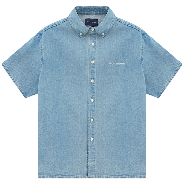 Рубашка THISISNEVERTHAT Washed Denim S/S Shirt SS26 