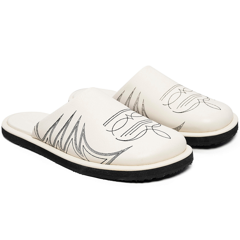 Тапочки ANDERSSON BELL WESTERN MULE SLIPPERS White - 4 фото Тапочки ANDERSSON BELL WESTERN MULE SLIPPERS в интернет магазине Peakwww.peakstore.ru - 4 фото