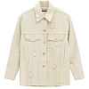 Куртка-рубашка SONG FOR THE MUTE DAISY LONG WORKER JACKET Bone