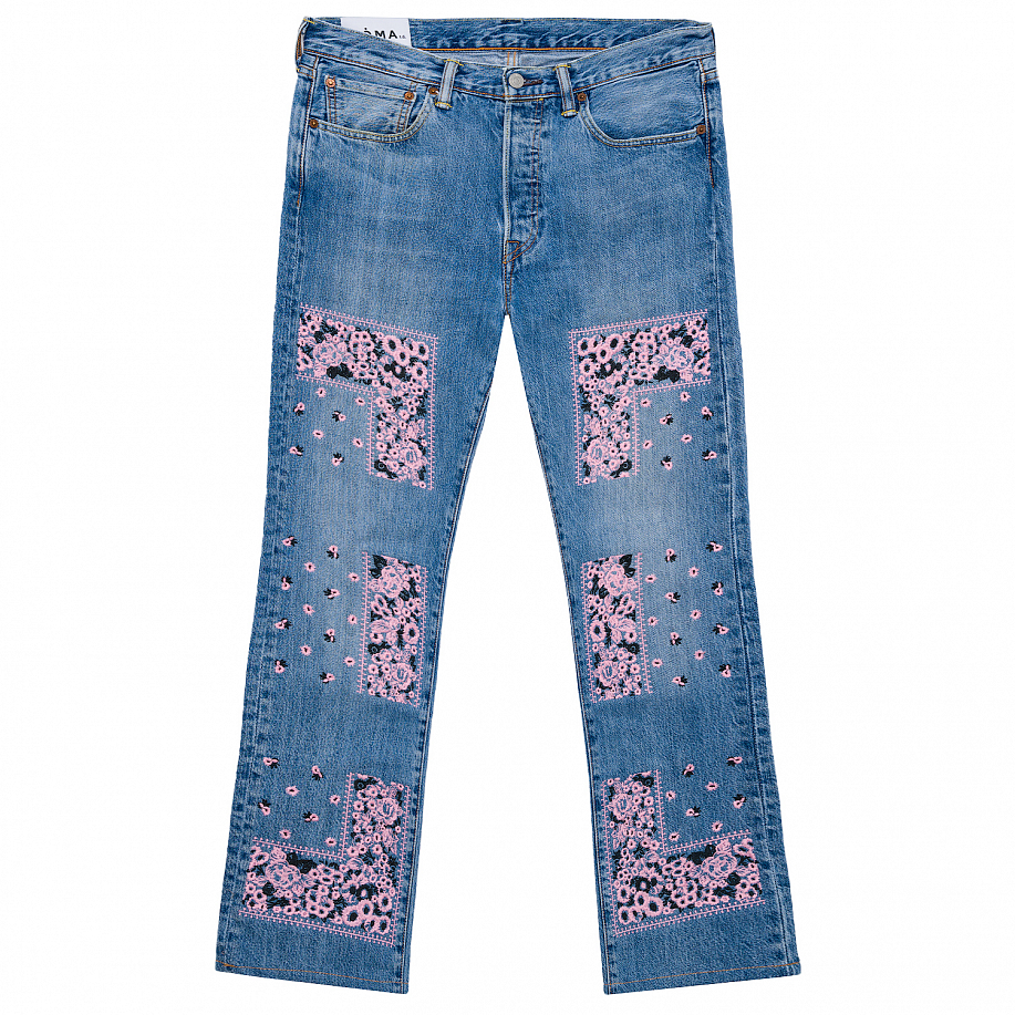 Джинсы NOMA T.D. BANDANA EMBROIDERY DENIM PANTS - 17 фото Джинсы NOMA T.D. BANDANA EMBROIDERY DENIM PANTS в интернет магазине Peakwww.peakstore.ru - 17 фото