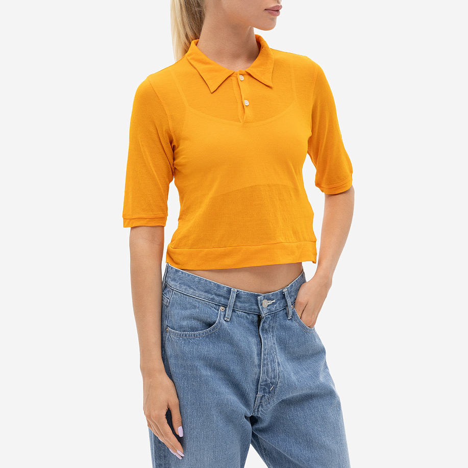 Поло AURALEE HARD TWIST COTTON GAUZE SHORT POLO в интернет-магазине Peak Conceptwww.peakstore.ru - 14 фото
