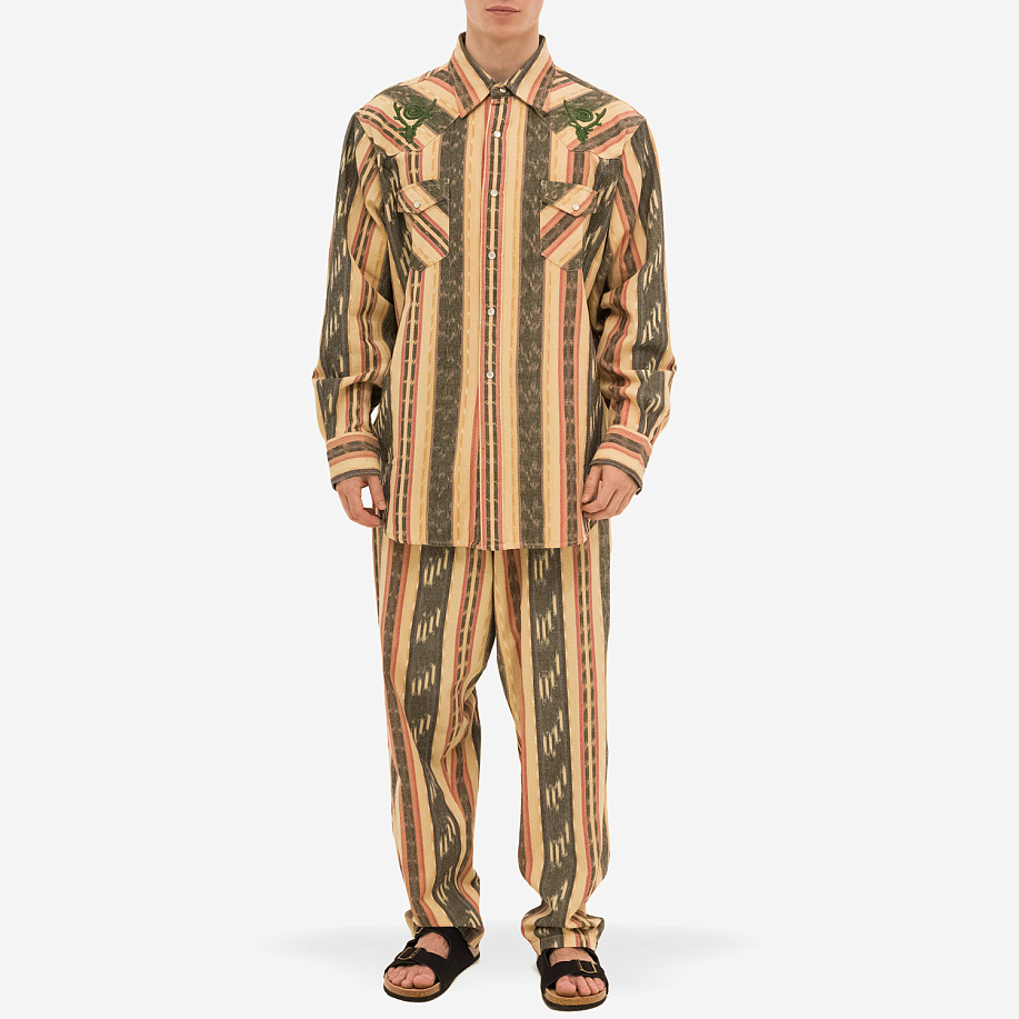 Рубашка SOUTH2 WEST8 WESTERN SHIRT - IKAT STRIPE в интернет-магазине Peak Conceptwww.peakstore.ru - 20 фото