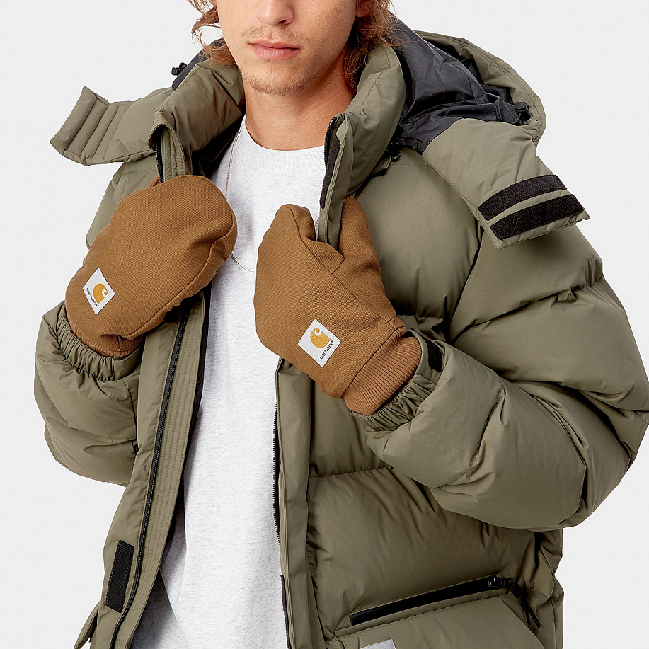 Варежки CARHARTT WIP CARSTON MITTEN HAMILTON BROWN - 2 фото Варежки CARHARTT WIP CARSTON MITTEN в интернет магазине Peakwww.peakstore.ru - 2 фото