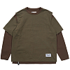 Лонгслив POLIQUANT THE LAYERED L/S TEE D.KHAKI