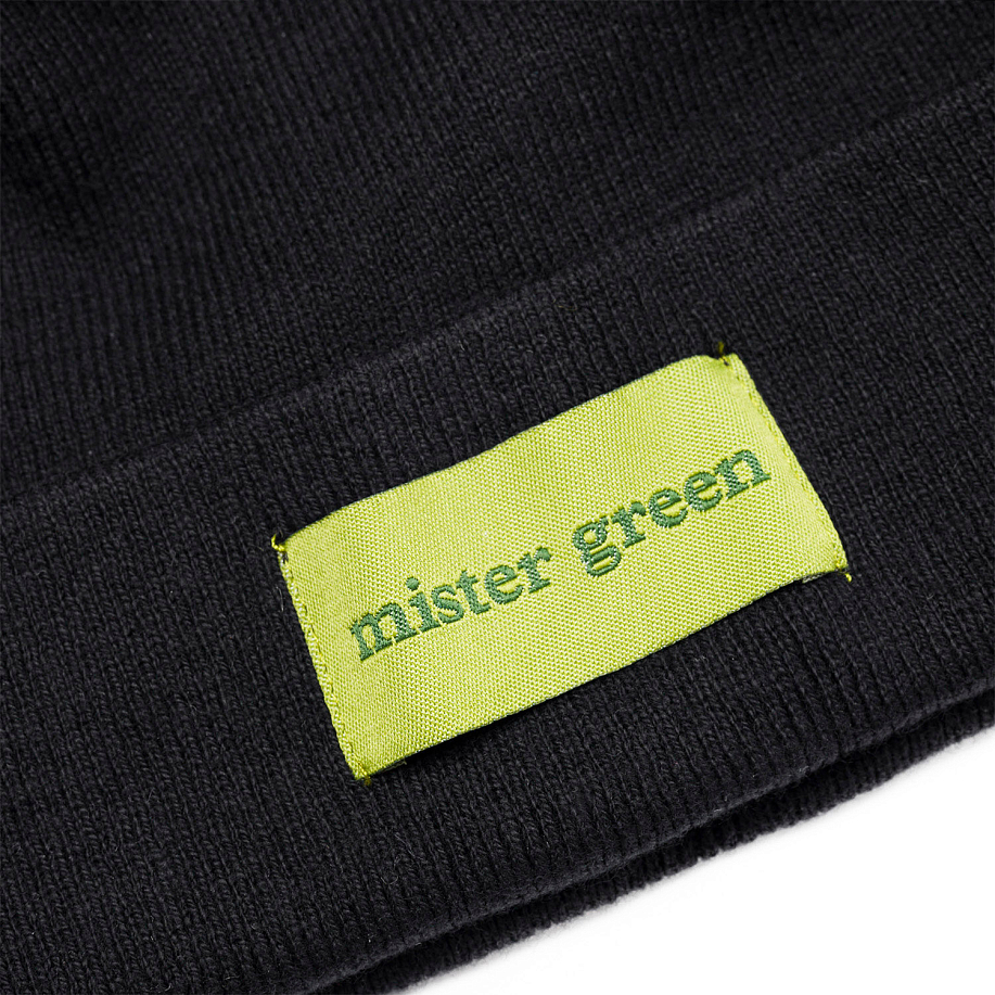 Шапка MISTER GREEN WATCH CAP BLACK - 2 фото Шапка MISTER GREEN WATCH CAP в интернет магазине Peakwww.peakstore.ru - 2 фото